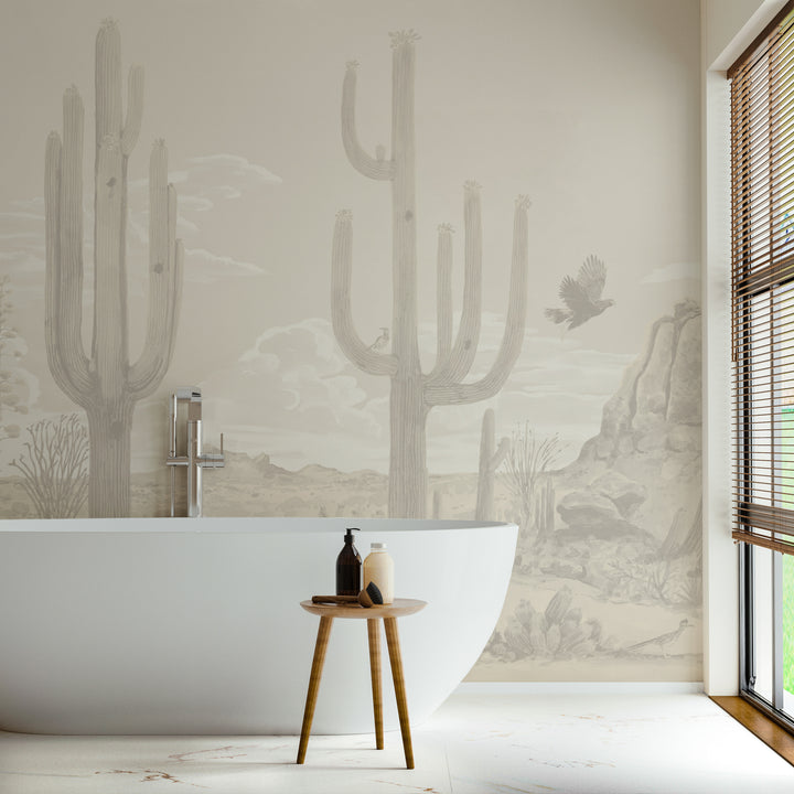 Sonoran Desert Wall Mural - Dusk