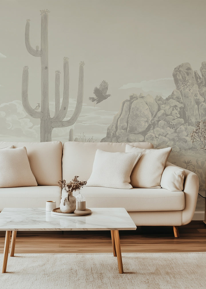 Sonoran Desert Wall Mural - Dusk