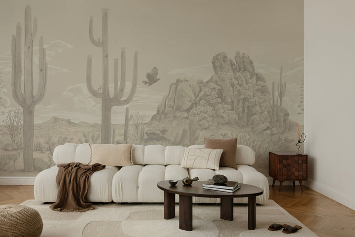 Sonoran Desert Wall Mural - Dusk