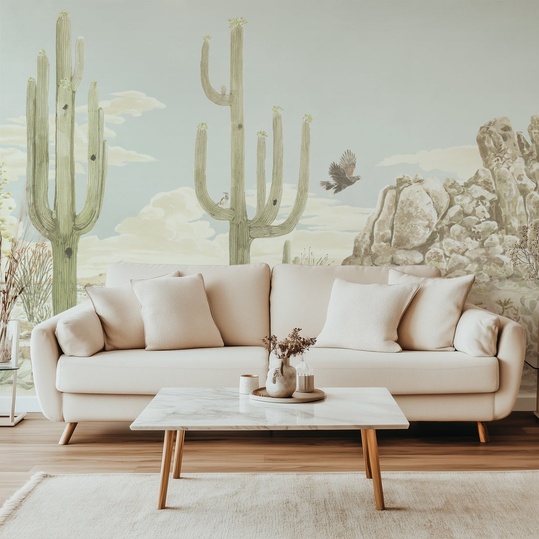 Sonoran Desert Wall Mural - Sun Bleached
