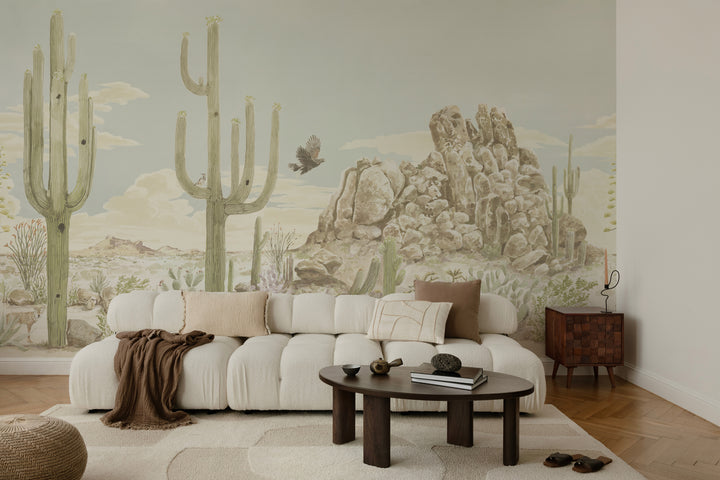 Sonoran Desert Wall Mural - Sun Bleached