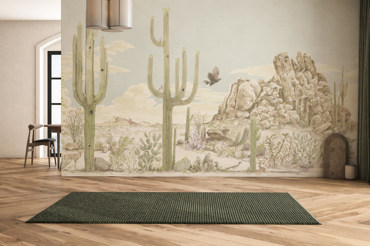 Sonoran Desert Wall Mural - Sun Bleached
