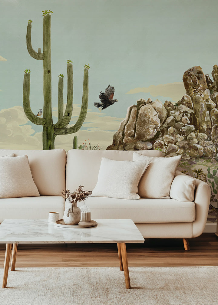 Sonoran Desert Wall Mural - True Tone