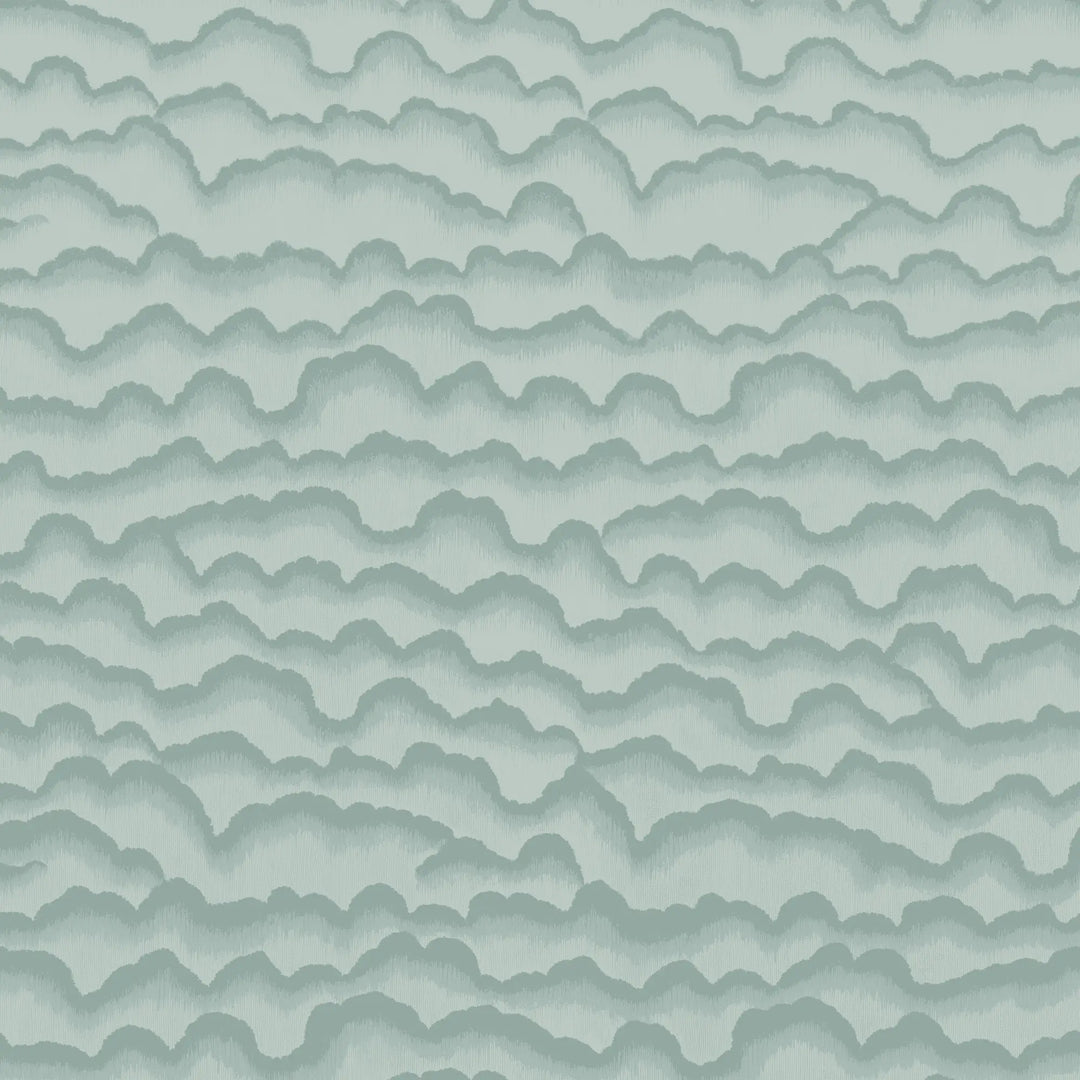 Cloud Lines - Blue Green Wallpaper