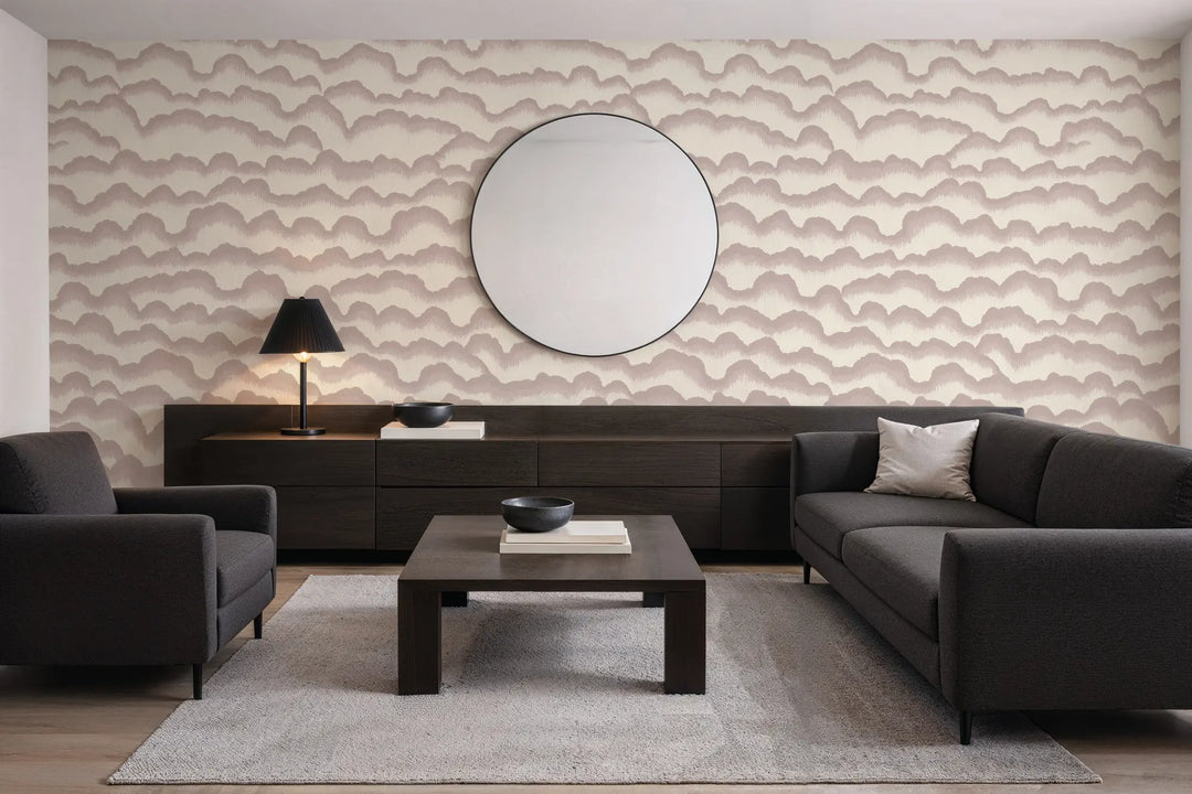 Cloud Lines - Rose Stone Wallpaper