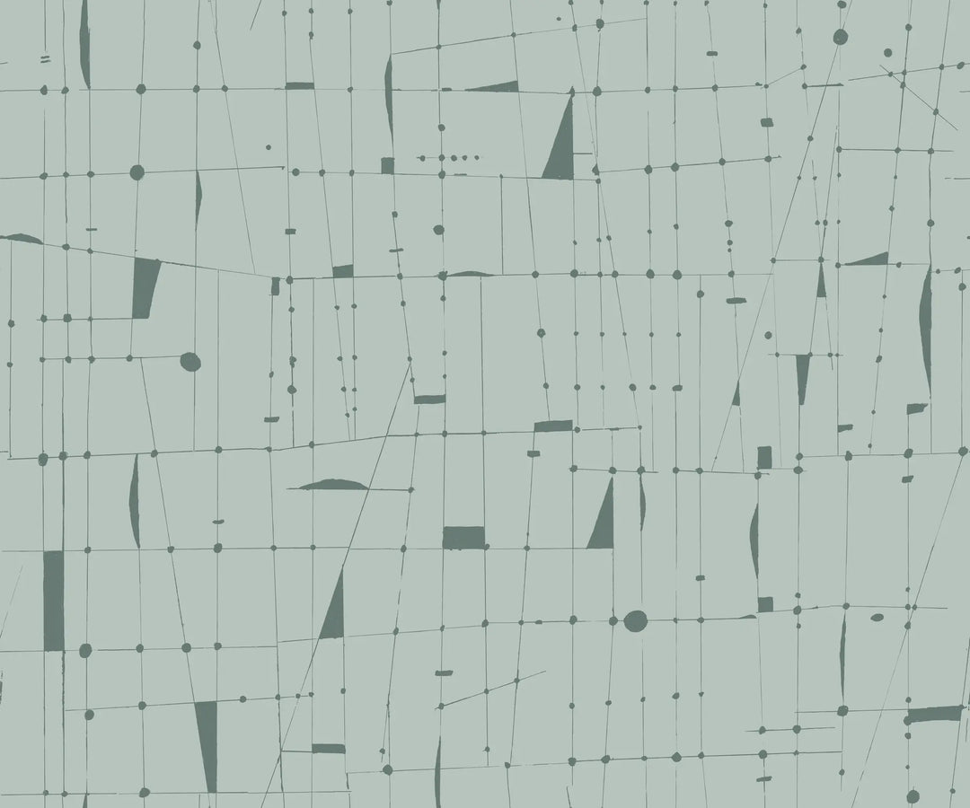 Framework Wall Mural - Blue Green Wallpaper