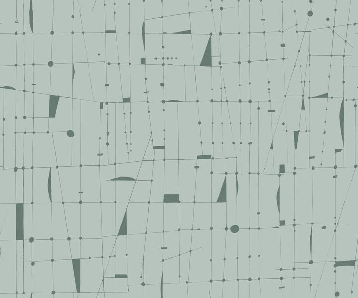 Framework Wall Mural - Blue Green Wallpaper