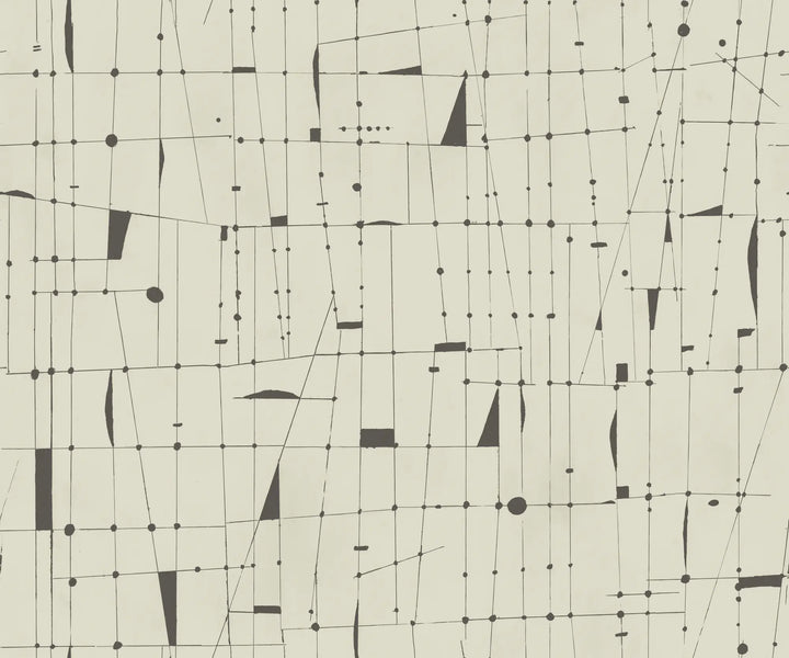 Framework Wall Mural - Linen Wallpaper