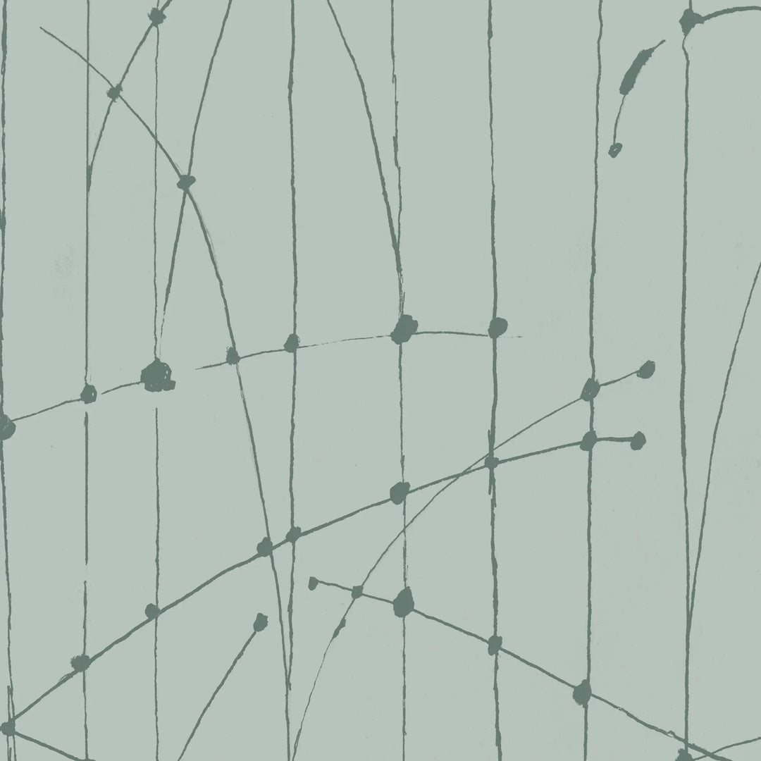 Jumping Bends Wall Mural - Blue Green Wallpaper