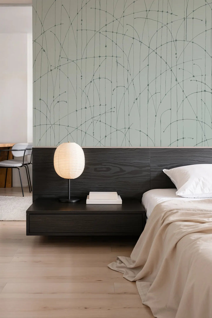 Jumping Bends Wall Mural - Blue Green Wallpaper