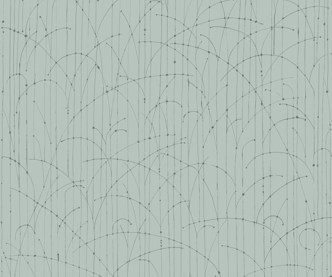 Jumping Bends Wall Mural - Blue Green Wallpaper