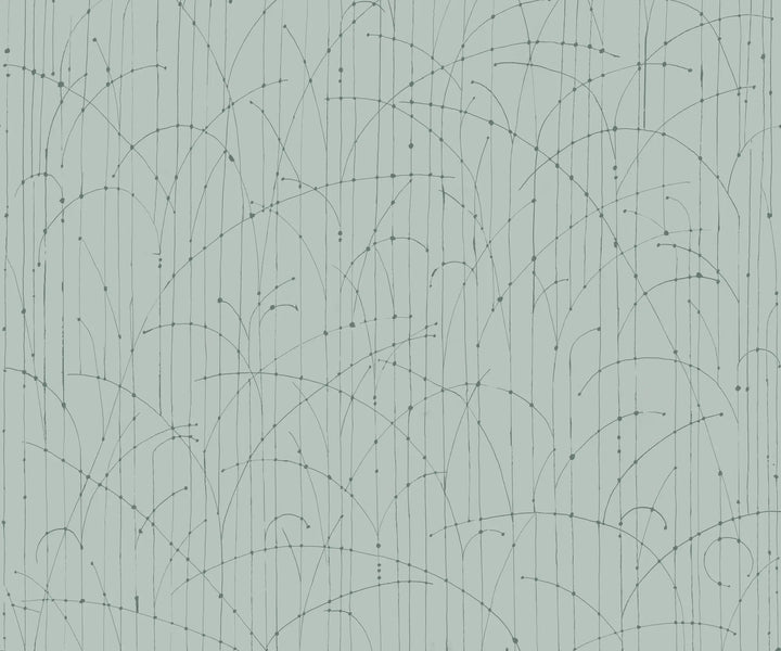 Jumping Bends Wall Mural - Blue Green Wallpaper