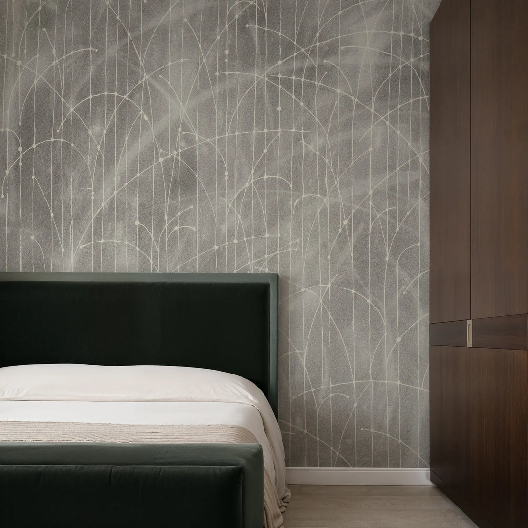Jumping Bends Wall Mural - Linen Galaxy Wallpaper