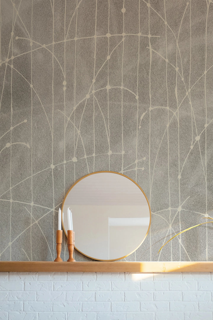 Jumping Bends Wall Mural - Linen Galaxy Wallpaper