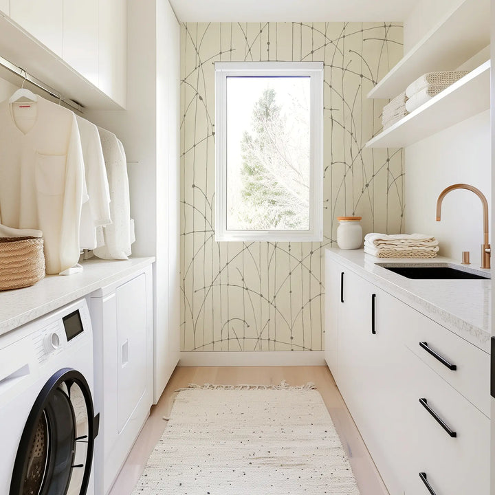 Jumping Bends Wall Mural - Linen Wallpaper