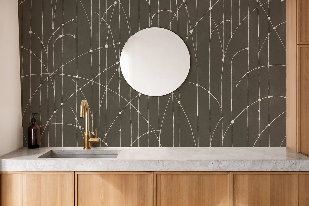 Jumping Bends Wall Mural - Walnut Wallpaper