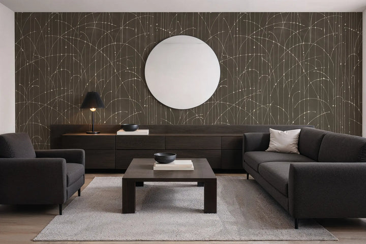 Jumping Bends Wall Mural - Walnut Wallpaper