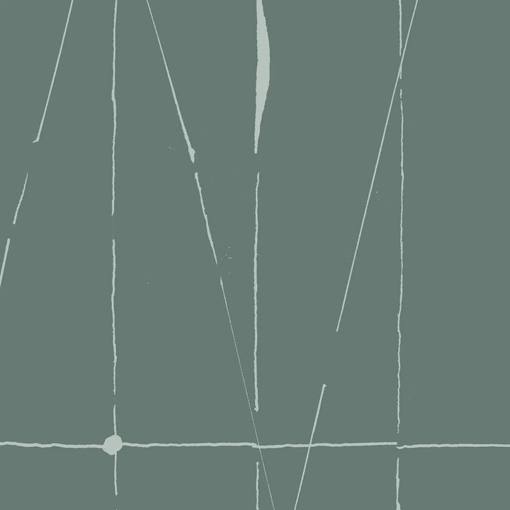 Offset Logic Wall Mural - Blue Green Wallpaper