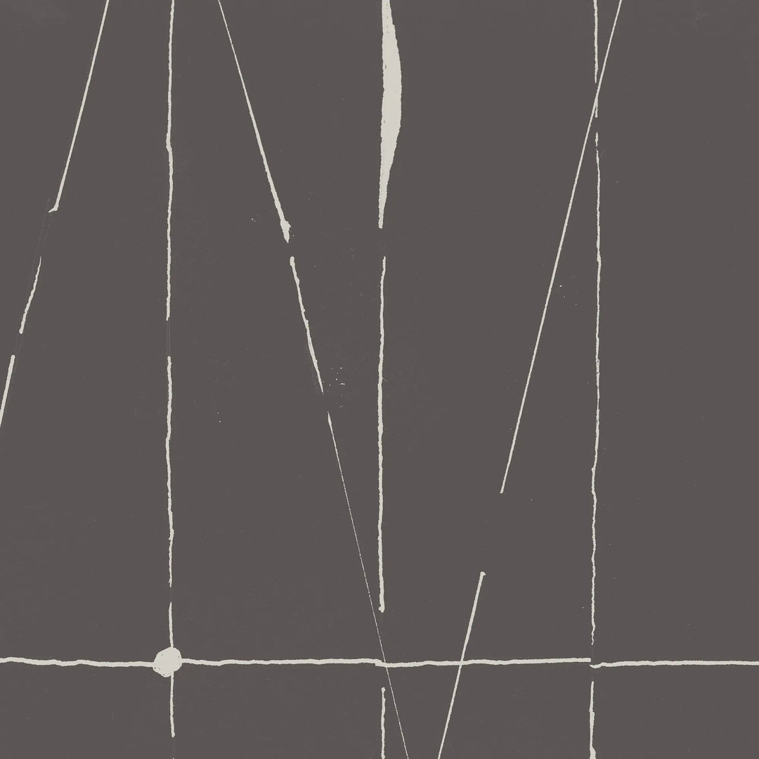 Offset Logic Wall Mural - Mahogany Wallpaper