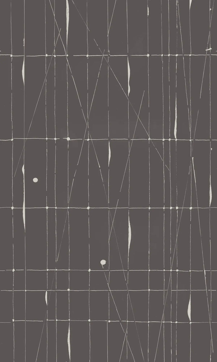 Offset Logic Wall Mural - Mahogany Wallpaper