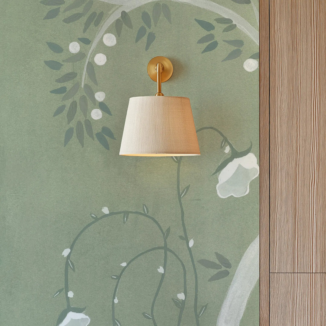 Forgotten Thicket Wall Mural - Celadon Green