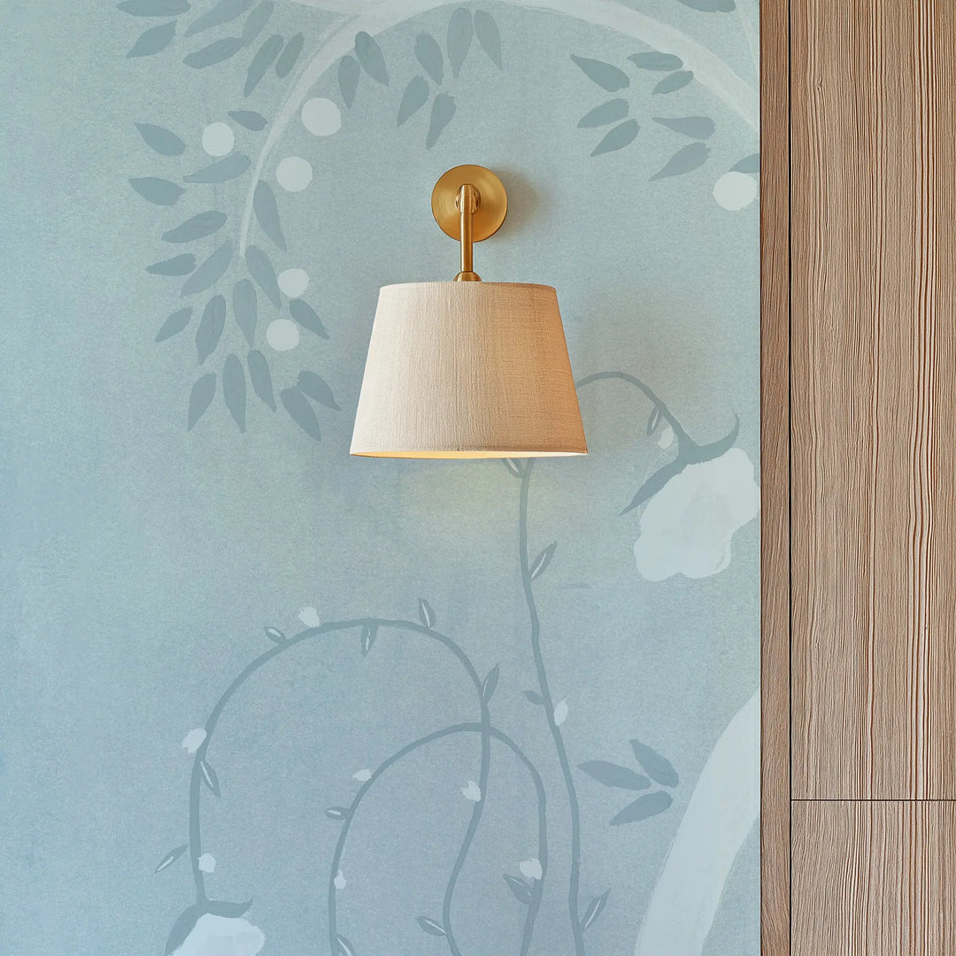 Forgotten Thicket Wall Mural - Washed Blue