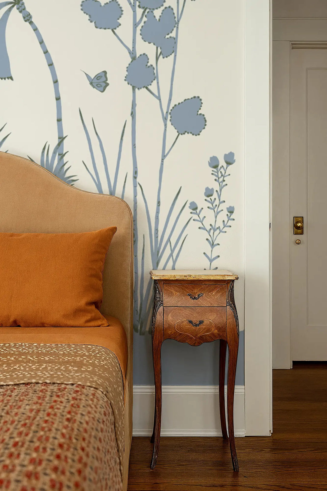 Oasis Canopy Wall Mural - Blue Parchment