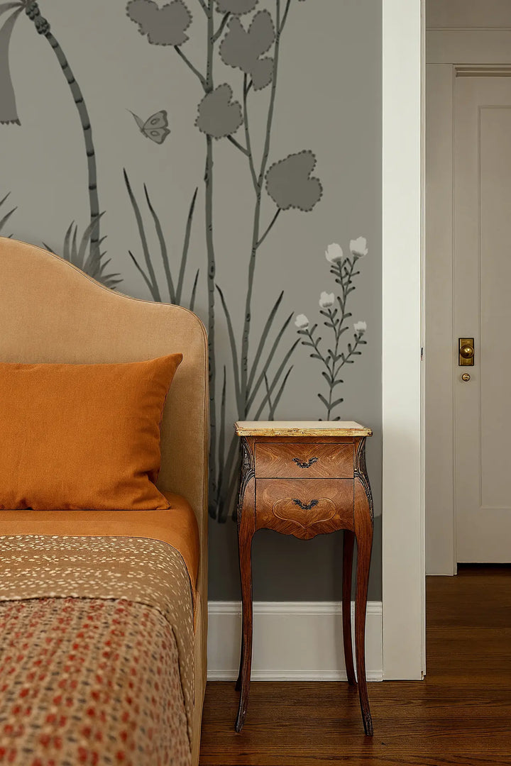 Oasis Canopy Wall Mural - Volcanic Brown
