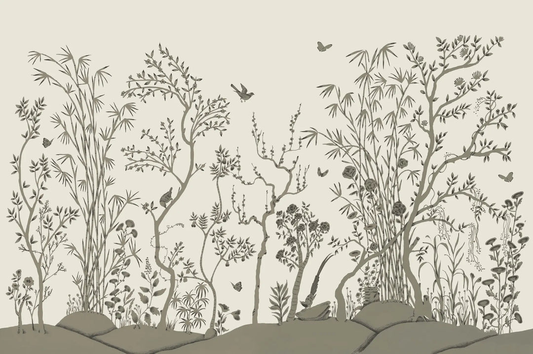 Porcelain Grove Wall Mural - Antique Paper