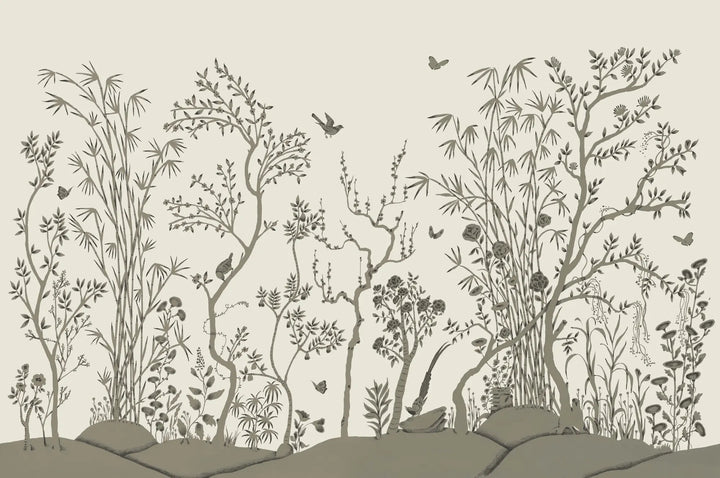 Porcelain Grove Wall Mural - Antique Paper