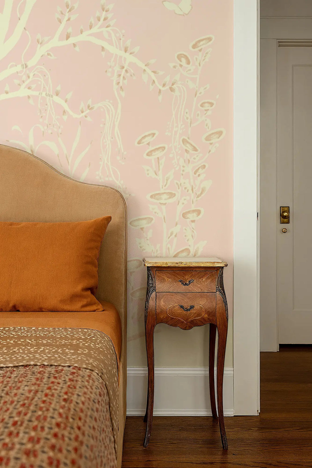 Porcelain Grove Wall Mural - Blush Blossom