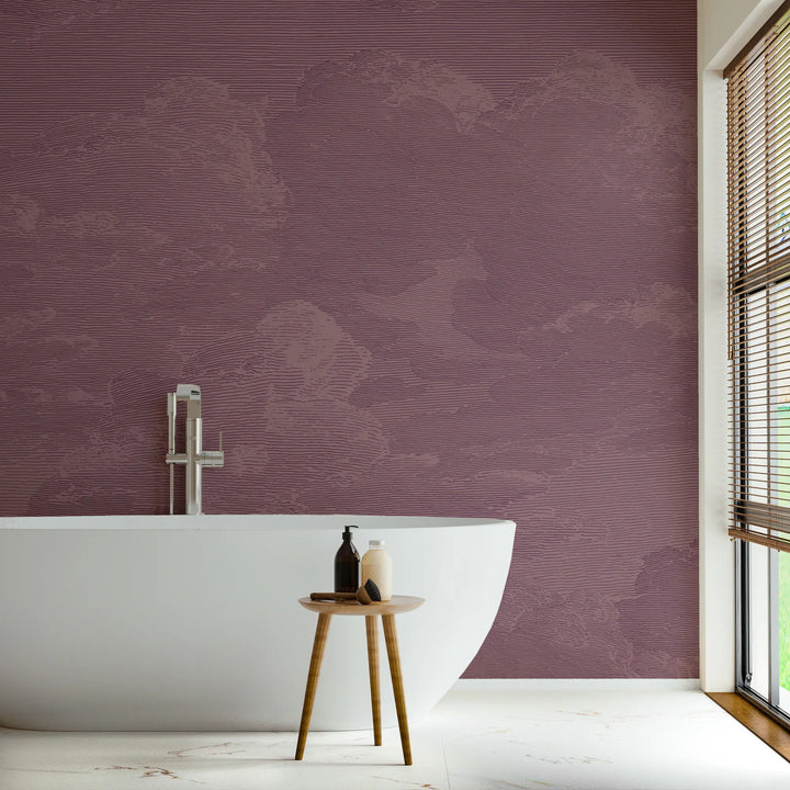 Open Sky Wall Mural - Burgundy