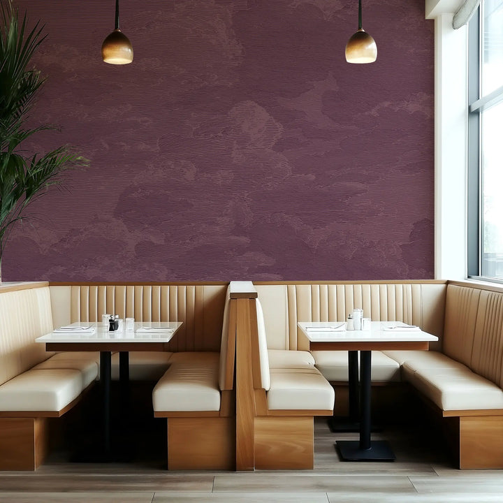 Open Sky Wall Mural - Burgundy