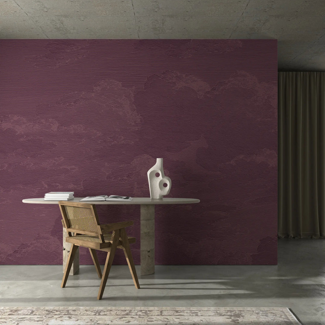 Open Sky Wall Mural - Burgundy