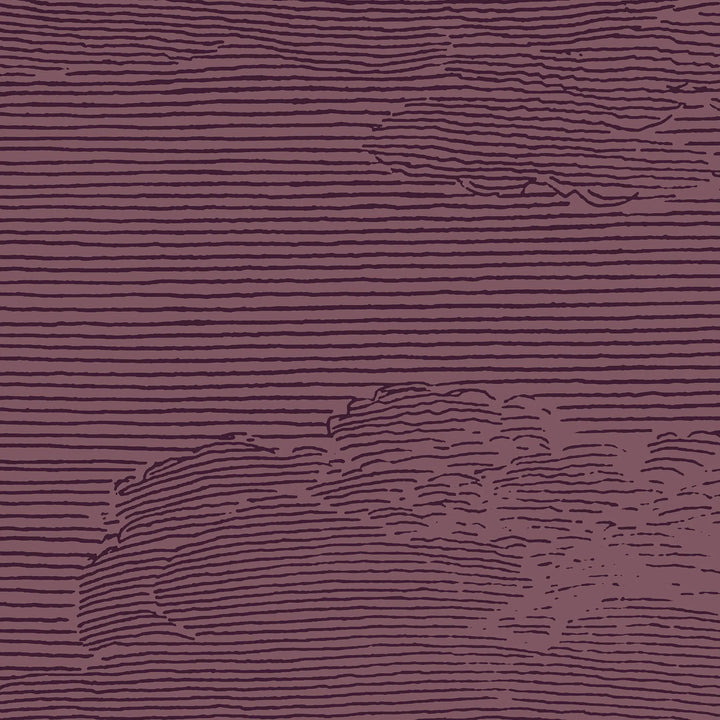 Open Sky Wall Mural - Burgundy