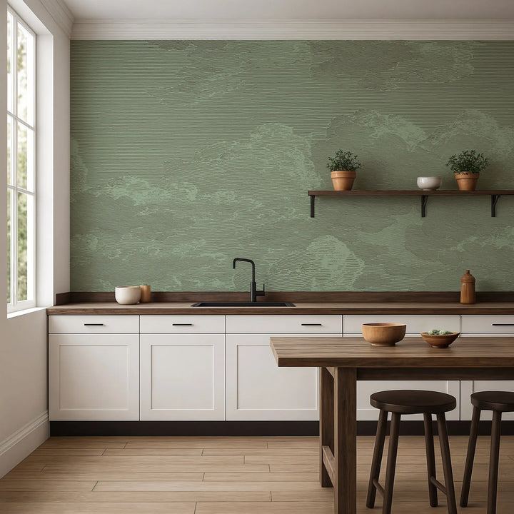 Open Sky Wall Mural - Jade