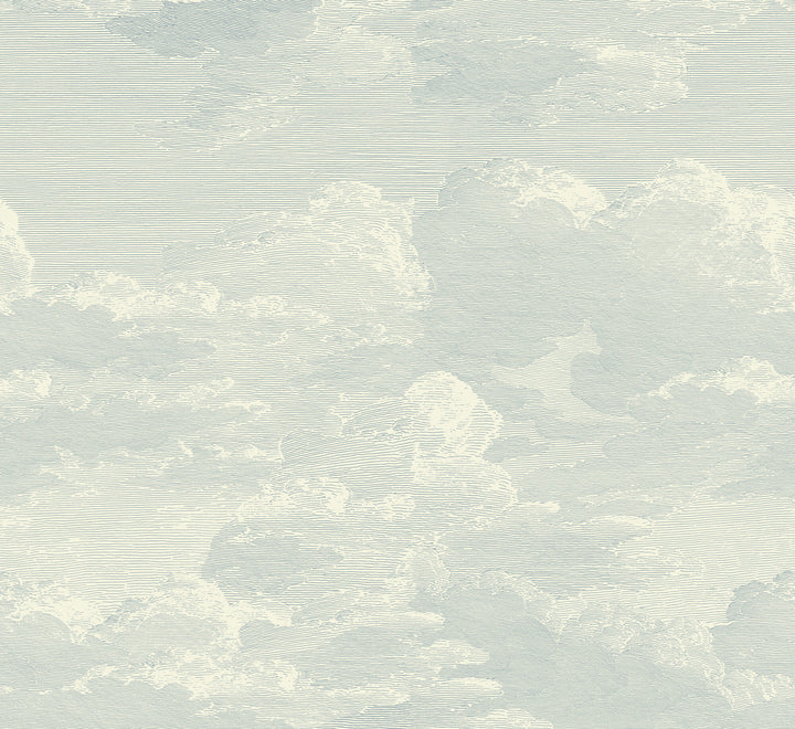 Open Sky Wall Mural - Pale Mineral Blue