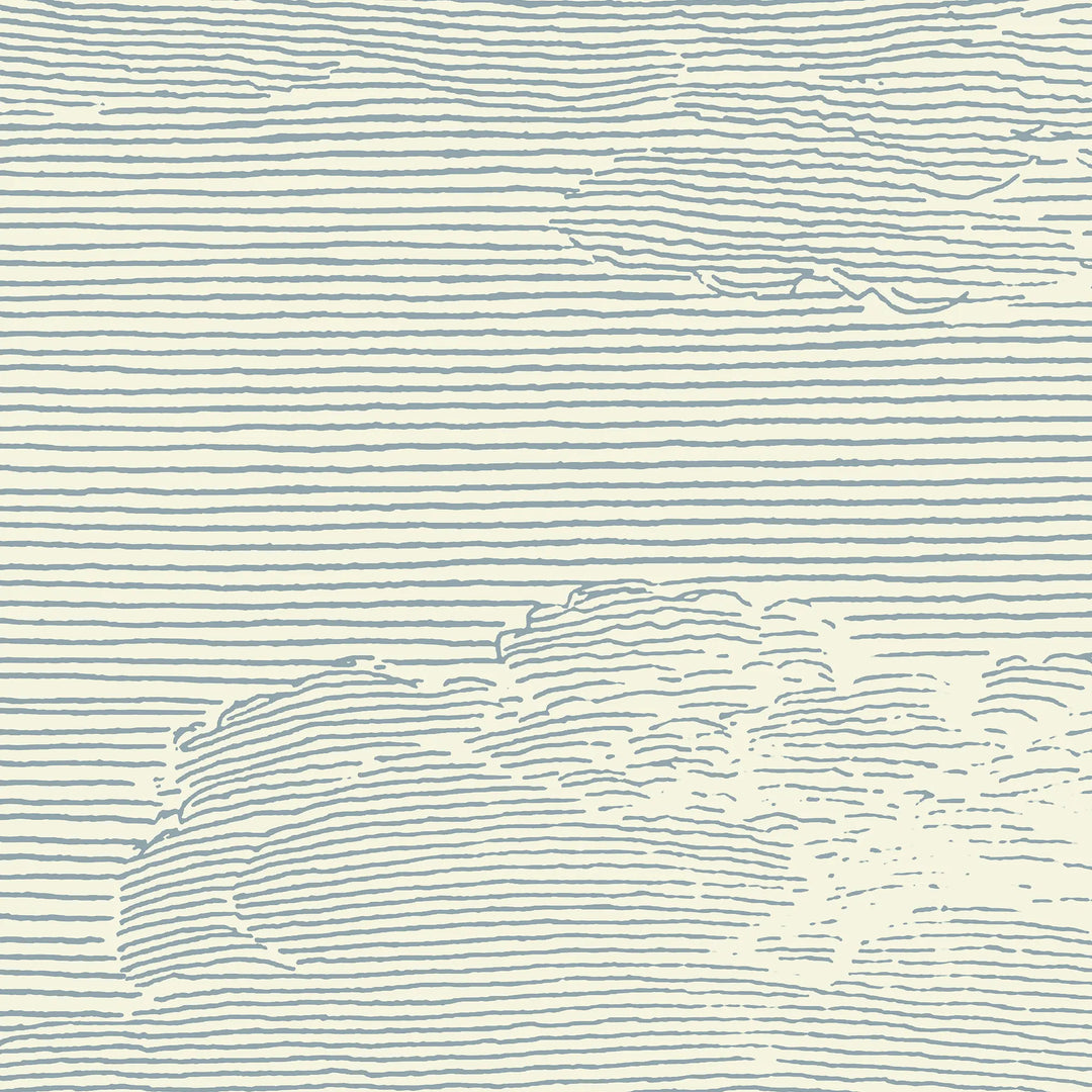 Open Sky Wall Mural - Pale Mineral Blue