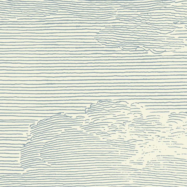 Open Sky Wall Mural - Pale Mineral Blue