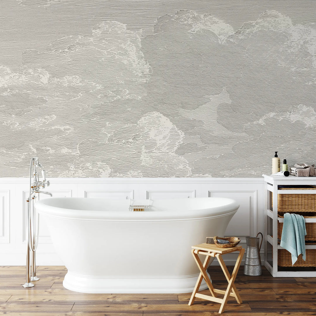 Open Sky Wall Mural - Slate Grey