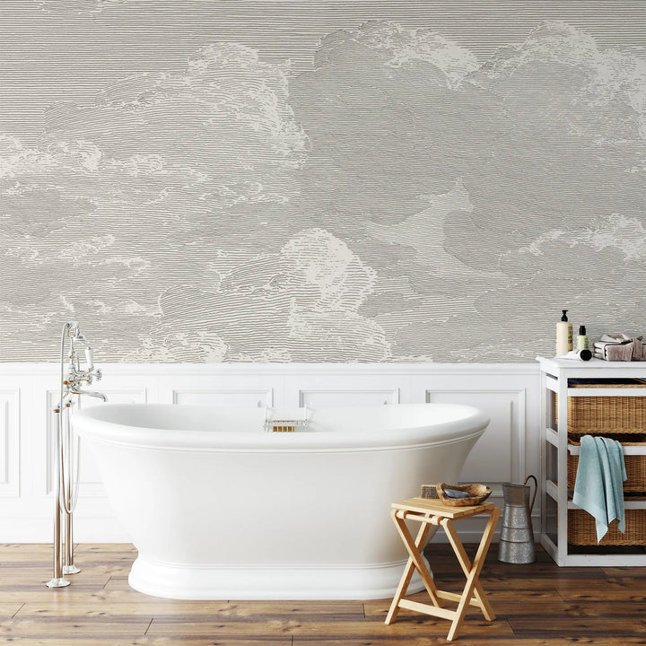 Open Sky Wall Mural - Slate Grey