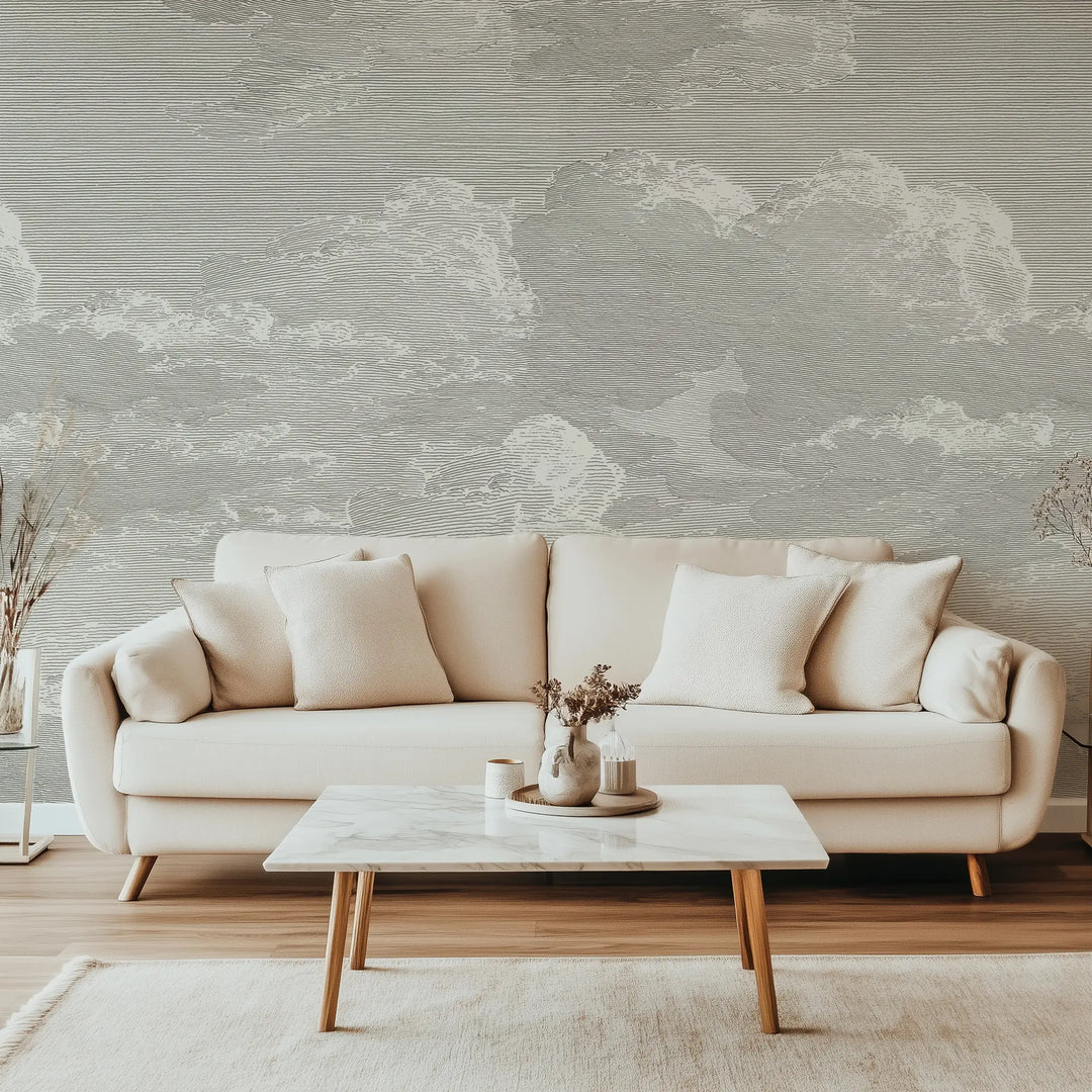 Open Sky Wall Mural - Slate Grey