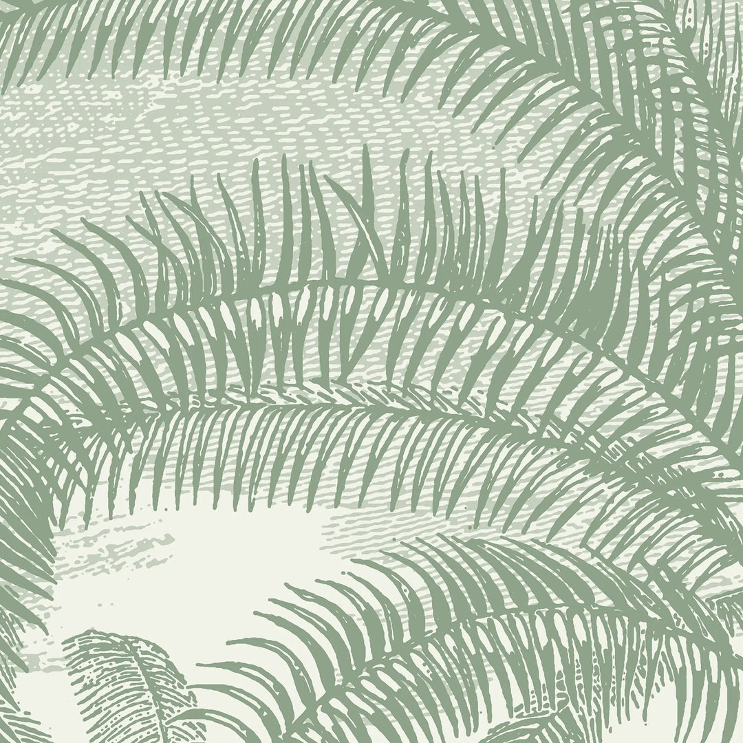 Under the Palms Wall Mural - Areca Green