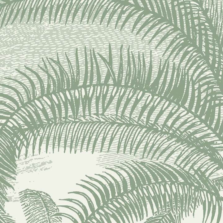 Under the Palms Wall Mural - Areca Green
