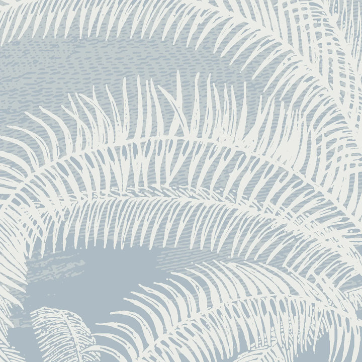 Under the Palms Wall Mural - Blue Toile