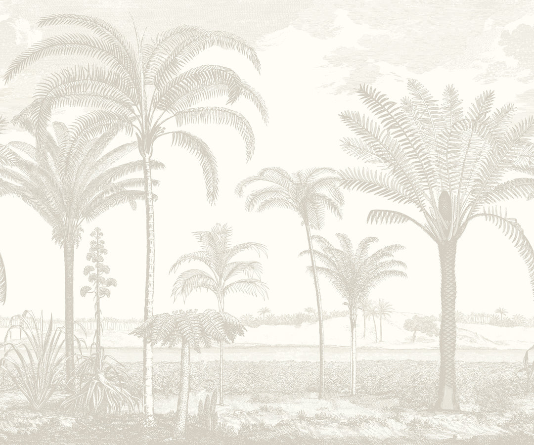 Under the Palms Wall Mural - Linen