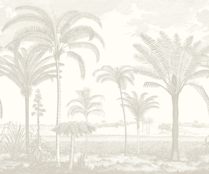 Under the Palms Wall Mural - Linen