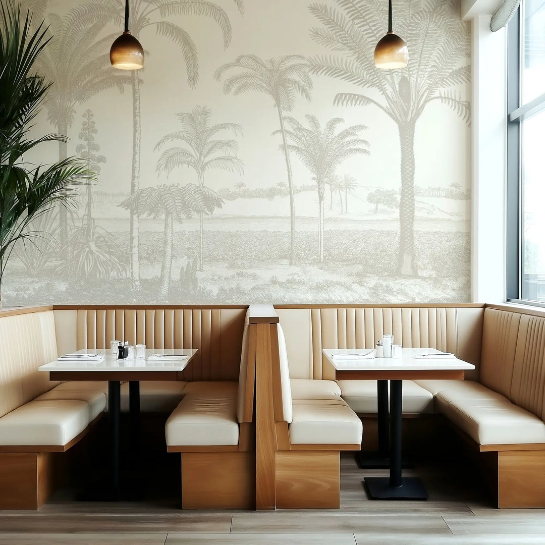 Under the Palms Wall Mural - Linen