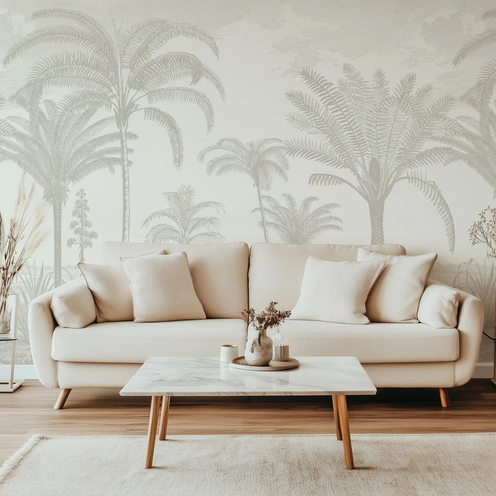Under the Palms Wall Mural - Linen
