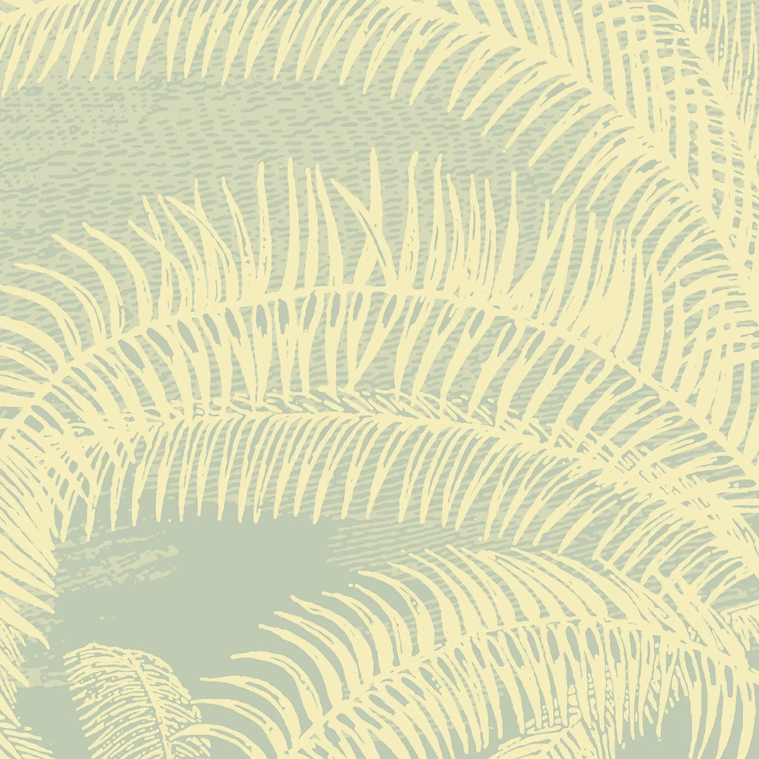 Under the Palms Wall Mural - Pale Lemon